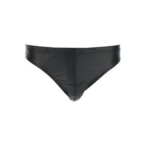 Tom Ford Men Brief 'Faux Leather' Black With Laminated Jersey Detail For Men